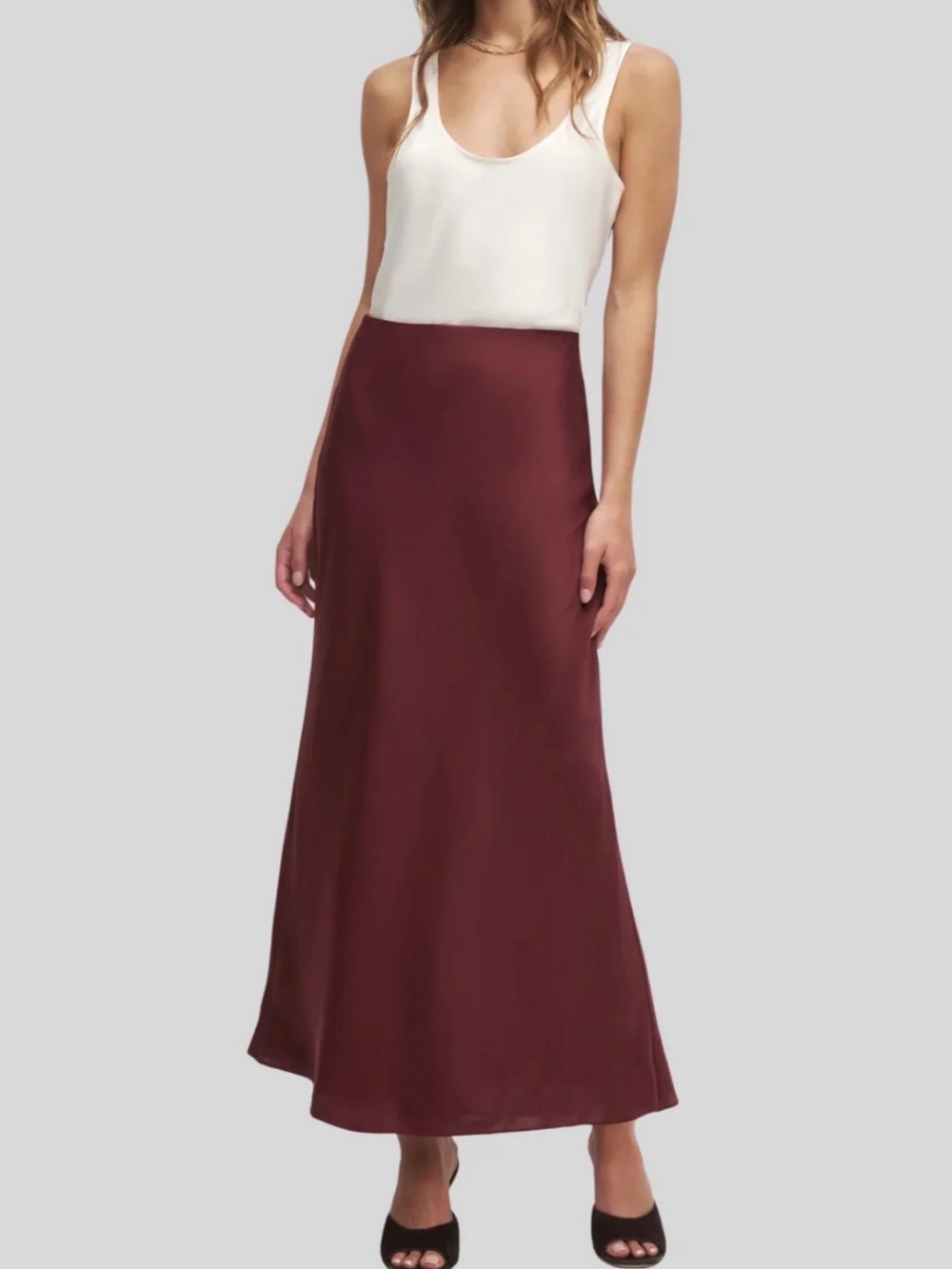 Favorite Daughter “The Favorite” Maxi Skirt in Vino